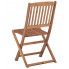 Szczegółowe zdjęcie nr 5 produktu Składane krzesła ogrodowe akacjowe Mandy - 2 szt.