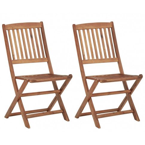 Zdjęcie produktu Składane krzesła ogrodowe akacjowe Mandy - 2 szt..