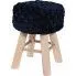 Zdjęcie produktu Miękki taboret Lisewa - granatowy.