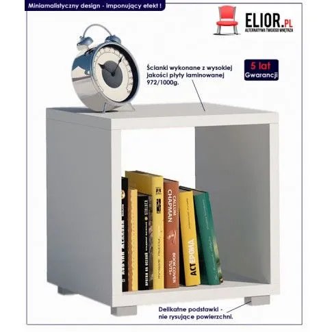 Fotografia Szafka nocna Cesaro 9X - biała z kategorii Sypialnia