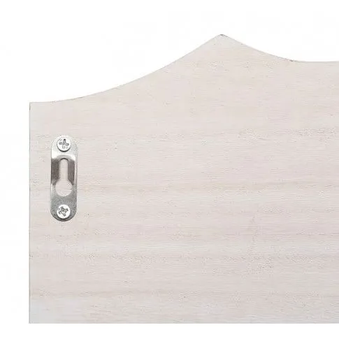 Szczegółowe zdjęcie nr 4 produktu Biały wieszak ścienny z półką - Kortis