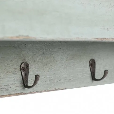 Zdjęcie wieszak ścienny z półką Kortis - Zielony | Edinos.pl