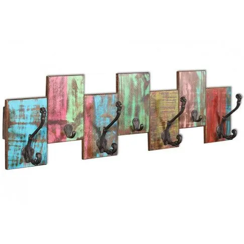 Drewniany wieszak ścienny vintage Manar
