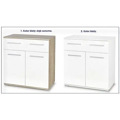 Zdjęcie modernistyczna biała komoda do salonu Kaloe C6 | Edinos.pl