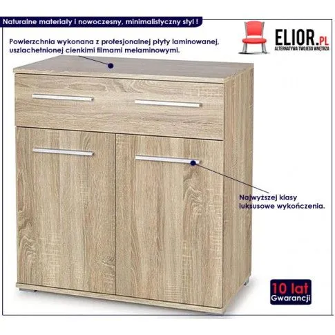 Fotografia Modernistyczna komoda Kaloe C6 - biały połysk z kategorii Komody