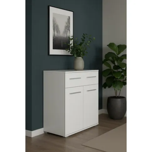 Szczegółowe zdjęcie nr 4 produktu Modernistyczna komoda Kaloe C6 - biały połysk