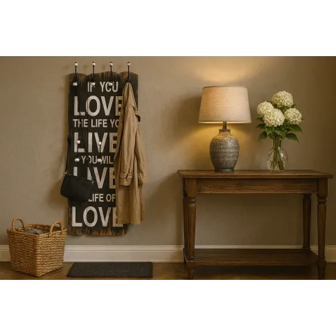 Szczegółowe zdjęcie nr 6 produktu Wieszak ścienny z napisami - Fabier 5X