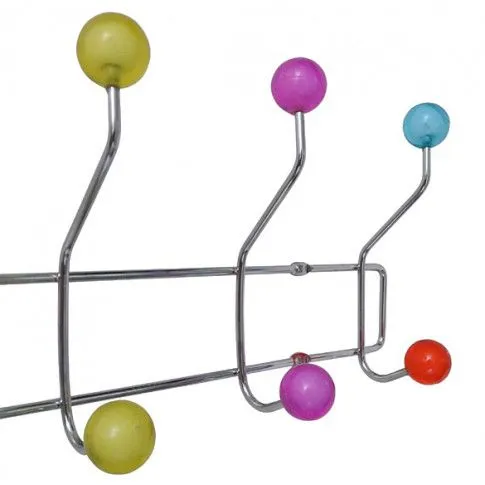 Szczegółowe zdjęcie nr 5 produktu Zestaw kolorowych wieszaków ściennych - Aliza
