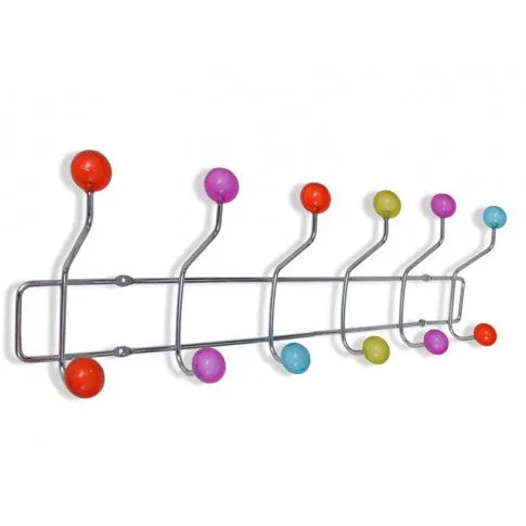 Szczegółowe zdjęcie nr 6 produktu Zestaw kolorowych wieszaków ściennych - Aliza