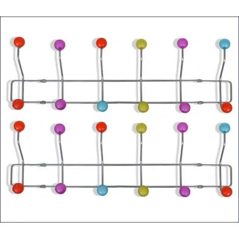Szczegółowe zdjęcie nr 4 produktu Zestaw kolorowych wieszaków ściennych - Aliza