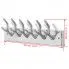 Szczegółowe zdjęcie nr 5 produktu Aluminiowy wieszak ze srebrnymi haczykami