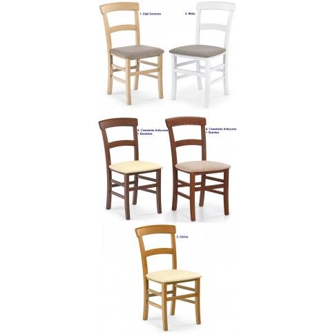 Fotografia Krzesło drewniane Caper - 5 kolorów z kategorii Krzesła drewniane
