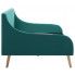 Szczegółowe zdjęcie nr 5 produktu Zielona sofa z materacem - Fremen