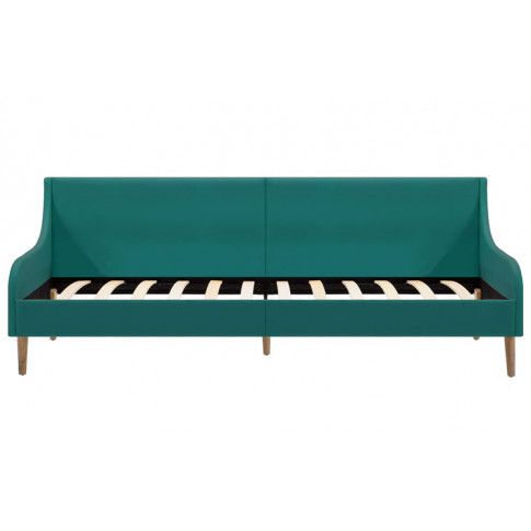 Szczegółowe zdjęcie nr 4 produktu Zielona sofa z materacem - Fremen