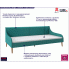 Fotografia Zielona sofa z materacem - Fremen z kategorii Salon