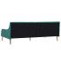 Szczegółowe zdjęcie nr 6 produktu Zielona sofa z materacem - Fremen
