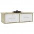 Szczegółowe zdjęcie nr 4 produktu Półka ścienna z szufladami Toss 2X - biel i dąb sonoma