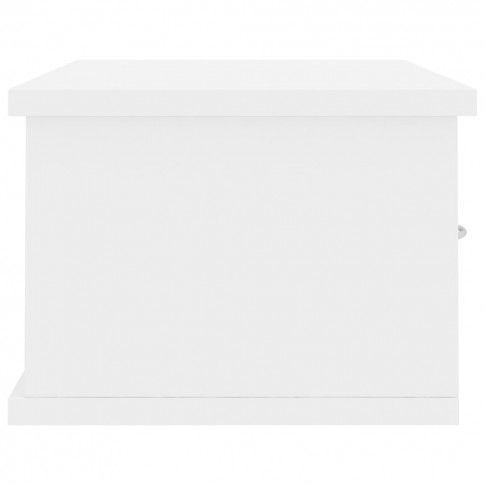 Szczegółowe zdjęcie nr 6 produktu Półka ścienna z szufladami Toss 2X - biały połysk