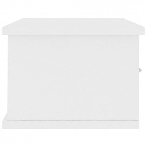 Szczegółowe zdjęcie nr 6 produktu Półka ścienna z szufladami Toss 2X - biała