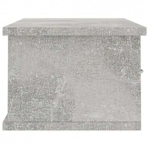 Szczegółowe zdjęcie nr 6 produktu Półka ścienna z szufladami Toss 2X - szarość betonu