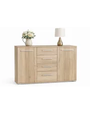 Komoda Kaloe C3 - dąb sonoma w sklepie Edinos.pl