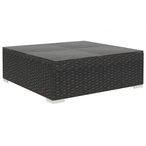 Czarno-kremowy zestaw wypoczynkowy do ogrodu Begi 6A