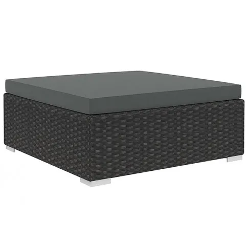 Czarny zestaw wypoczynkowy do ogrodu Begi 9B