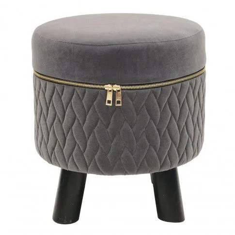 Zdjęcie produktu Okrągły taboret Lami - szary.