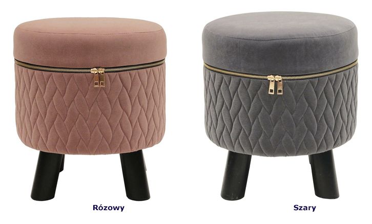 Otwierane taborety Lami - pikowane