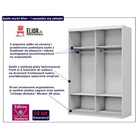 Fotografia Szafa przesuwna Canat 3X - dąb sonoma z kategorii Szafy