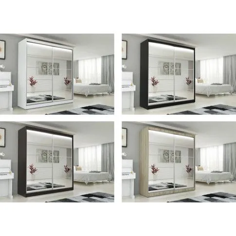 Szczegółowe zdjęcie nr 4 produktu Szafa przesuwna Canat 4X - czarna