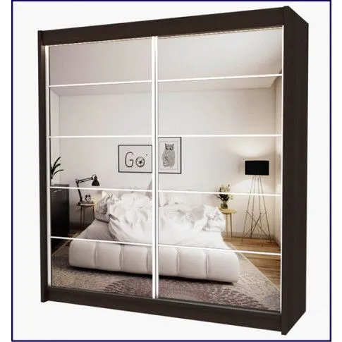 Zdjęcie szafa przesuwna wenge do sypialni Canat 4X | Edinos.pl