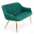 Zdjęcie produktu Dwuosobowa sofa w stylu glamour Karins 4X - zielona.