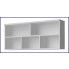 Szczegółowe zdjęcie nr 4 produktu Nowoczesna półka ścienna Florentino 6X - biała 