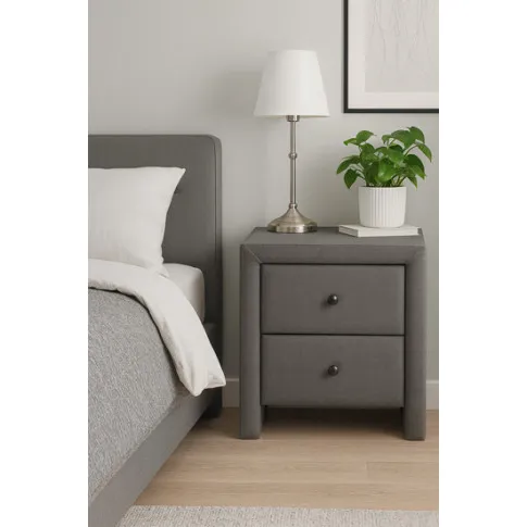 Zdjęcie szara szafka nocna Amelis | Edinos.pl