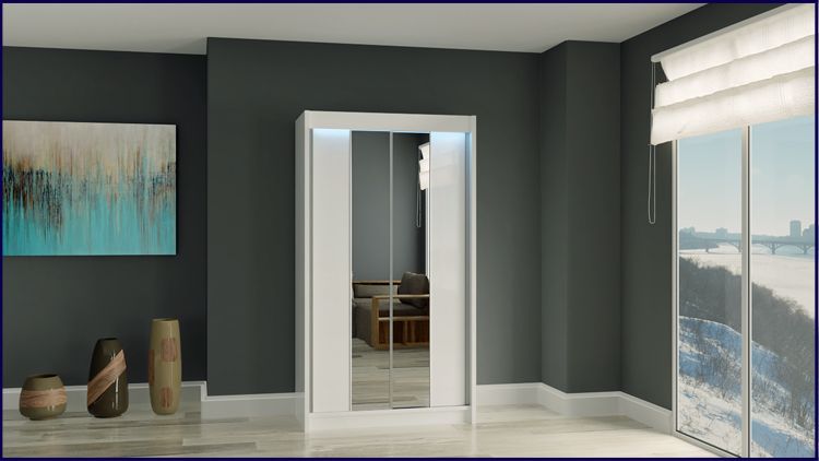 Szafa przesuwna z lustrem Unao 2X