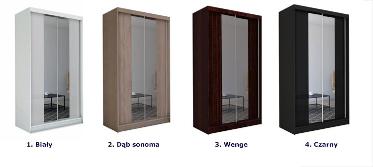 Szafa przesuwna z lustrem Unao 2X