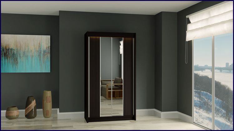 Szafa przesuwna z lustrem Unao 2X