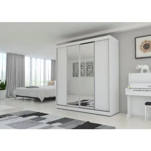 Szczegółowe zdjęcie nr 4 produktu Szafa przesuwna Unao 3X - biała