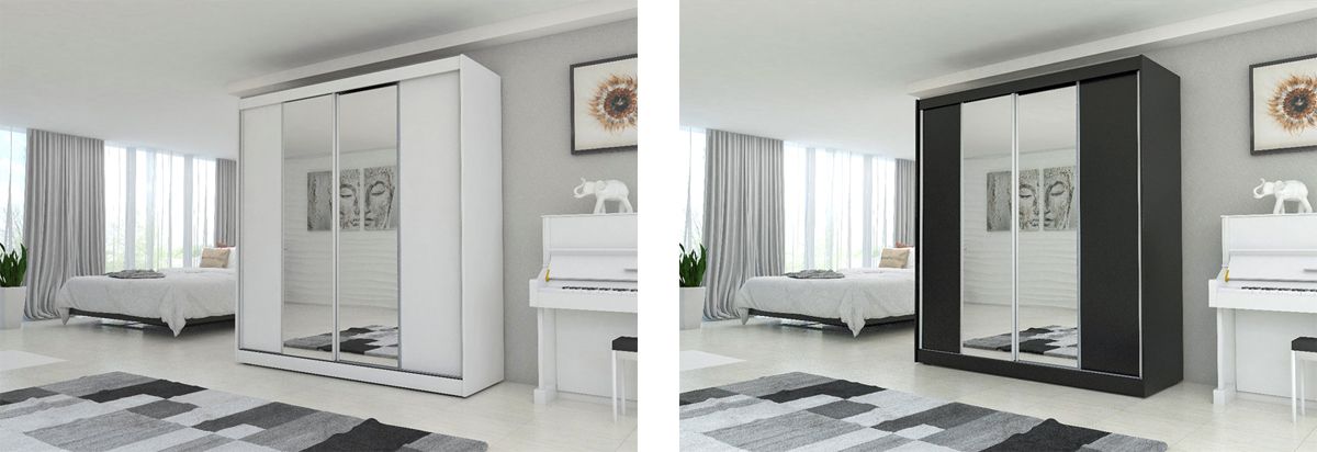 Szafa przesuwna z lustrem Unao 3X