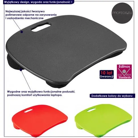 Fotografia Stolik pod laptopa Rufis - czerwony z kategorii Ławy i stoliki