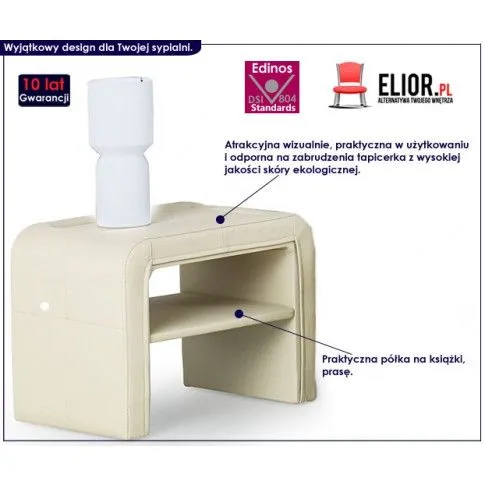 Fotografia Szafka nocna Voga - 2 kolory z kategorii Szafki