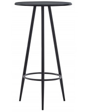 Czarny okrągły stolik barowy 60x107,5 – Hamer 