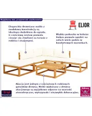6-częściowy zestaw ogrodowy z poduszkami - Bravino w sklepie Edinos.pl
