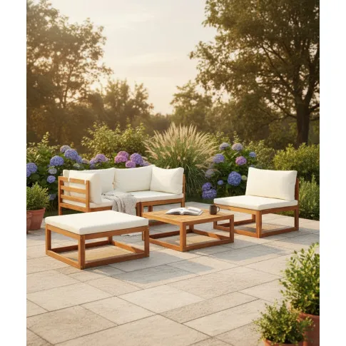 Zestaw mebli ogrodowych z poduszkami   Lomira