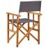 Szczegółowe zdjęcie nr 4 produktu Zestaw krzeseł reżyserskich ogrodowych Martin - szare