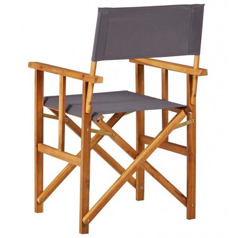 Szczegółowe zdjęcie nr 4 produktu Zestaw krzeseł reżyserskich ogrodowych Martin - szare