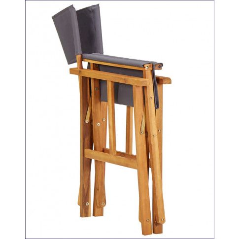 Szczegółowe zdjęcie nr 7 produktu Zestaw krzeseł reżyserskich ogrodowych Martin - szare