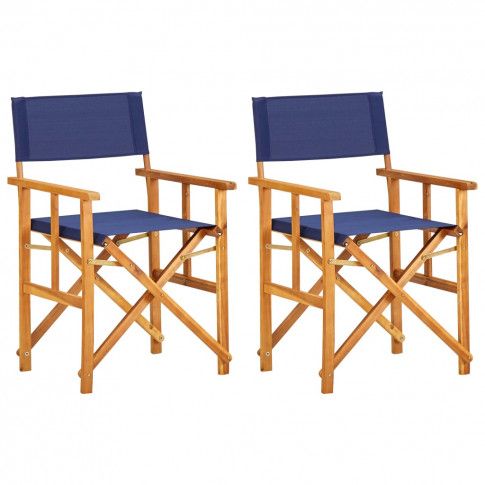 Zdjęcie produktu Komplet krzeseł reżysera Martin - niebieskie.