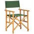 Zdjęcie komplet zielonych krzeseł tarasowych z drewna Martin - sklep Edinos.pl